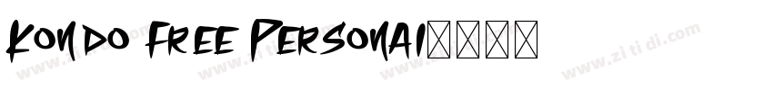 Kondo Free Personal字体转换